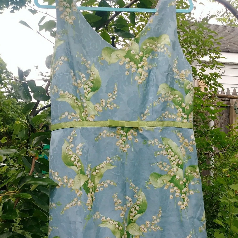 LILY OF THE VALLEY Blue *Tea Party* Dress L/XL 14P 14